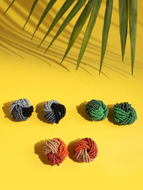 

SOHI Multicoloured Contemporary Studs Earrings, Multi