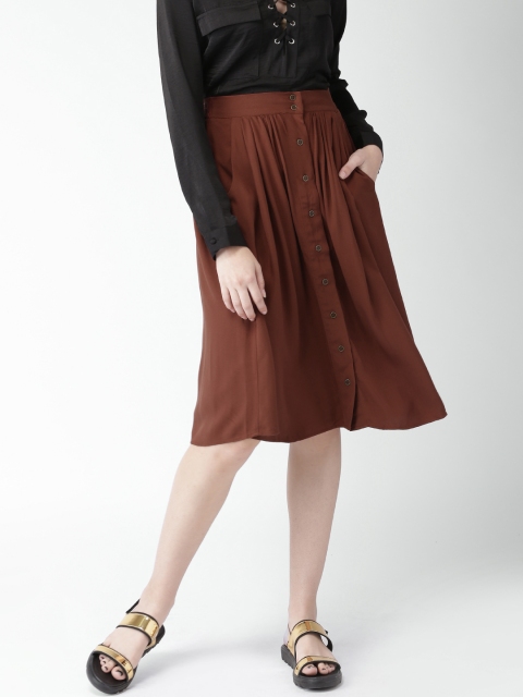 

FOREVER 21 Brown A-Line Skirt