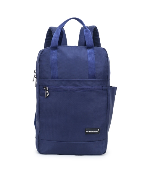 

ADAMSON Unisex Blue Backpack with Hip Strap