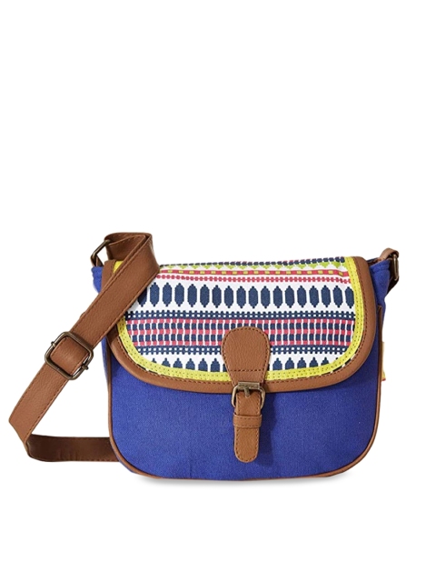 

Kanvas Katha Multicoloured Structured Sling Bag, Multi