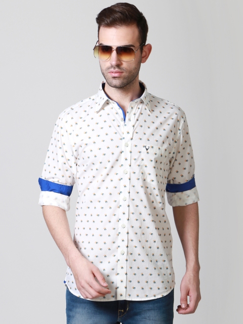

Allen Solly Men White Sport Fit Printed Casual Shirt