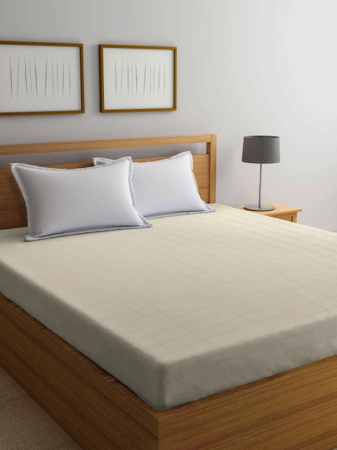 

Arrabi Beige Solid 210 GSM Double Bed Size Mattress Protector