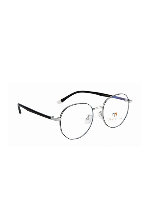 

Ted Smith Unisex Black Full Rim Round Frames TS-11009_BLK-SIL
