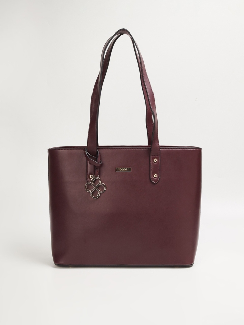 

CODE by Lifestyle Red Structured Shoulder Bag with Tasselled