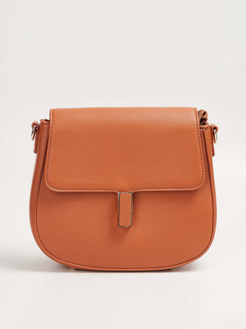 

CODE by Lifestyle Brown Half Moon Sling Bag