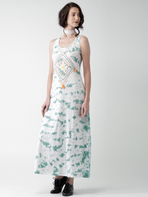 

LOVE GEN Women Green Printed Maxi Dress