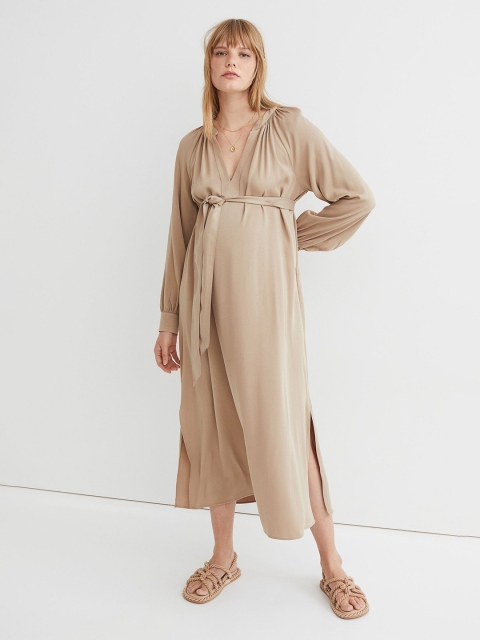 

H&M Beige MAMA V-Neck Dress