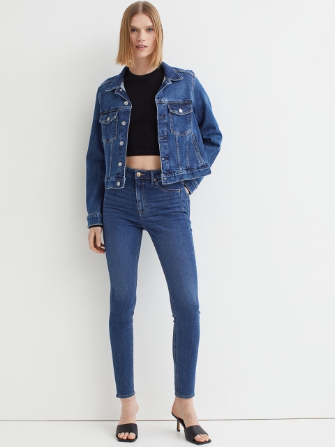 

H&M Women Blue Curvy Ultra High Jeggings