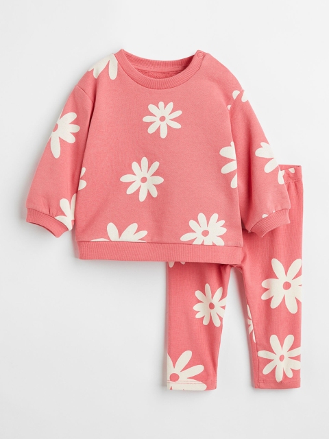 

H&M Girls Pink 2-Piece Cotton Set