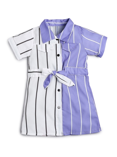 

Hopscotch Girls Blue & White Striped Shirt Dress