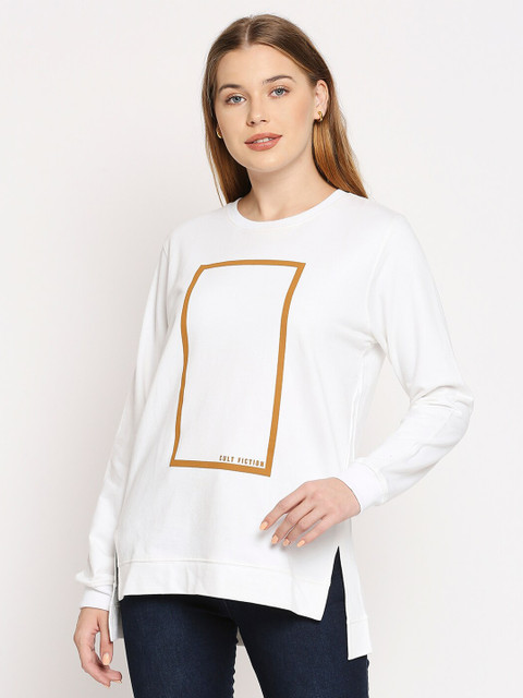 

CULT FICTION Women White Sweatshirt