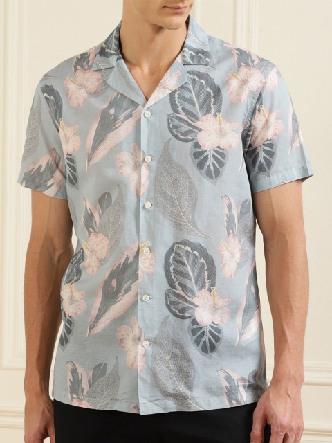 

HACKETT LONDON Men Multicoloured Floral Printed Cotton Casual Shirt, Multi