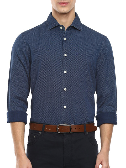 

HACKETT LONDON Men Blue Casual Shirt
