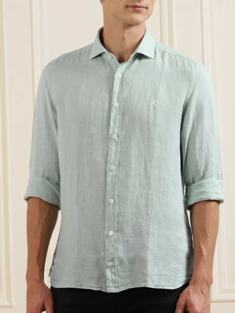 

HACKETT LONDON Men Green Casual Shirt