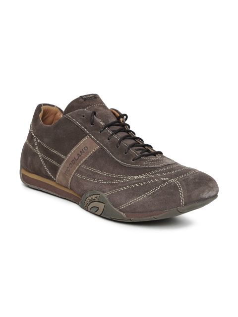 

Woodland ProPlanet Men Brown Solid Leather Sneakers