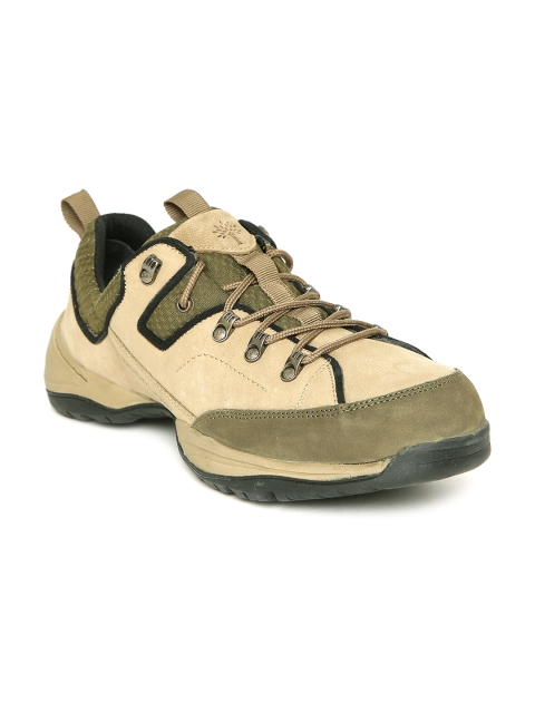 

Woodland Men Khaki Leather Casual Shoes