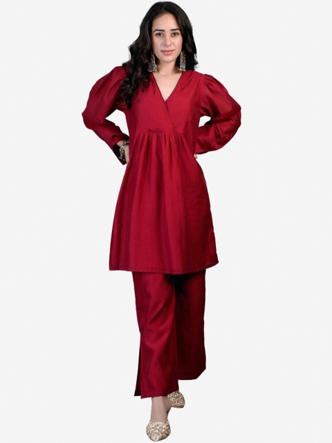 

Alaya By Stage3 Red Solid Tunic