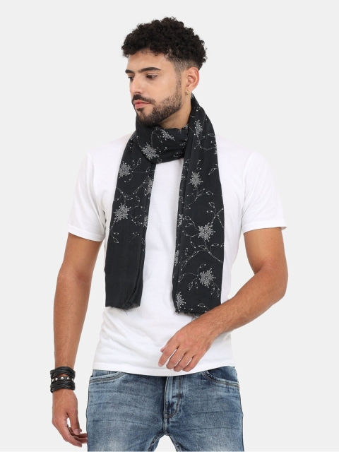 

thickskin Men Black & White Printed Stole