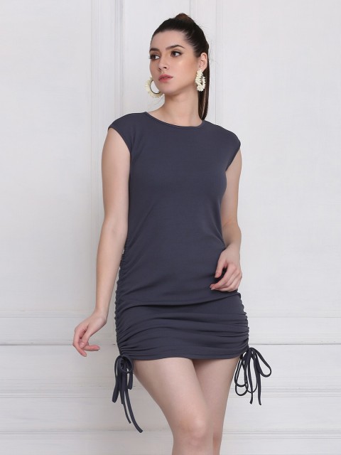 

BUY NEW TREND Grey Sheath Dress