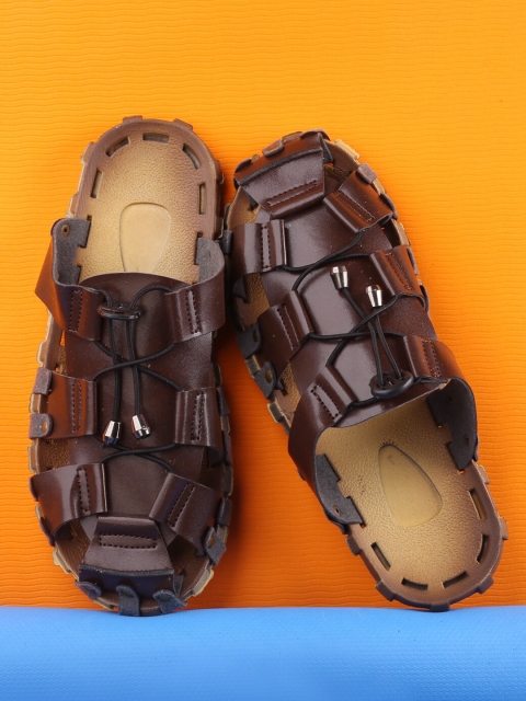 

Woakers Men Brown Comfort Sandals