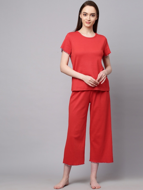 

Chemistry Women Red Night Suit
