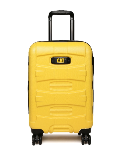 

CAT Unisex Yellow Tank Small Checkin Hardsided Trolley Suitcase