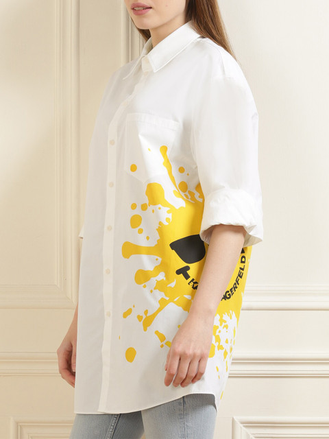 

Karl Lagerfeld Women White Casual Shirt