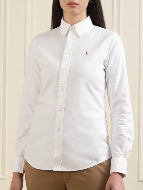 

Polo Ralph Lauren Women White Casual Shirt