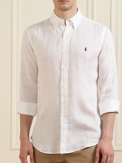 

Polo Ralph Lauren Men White Cotton Casual Shirt