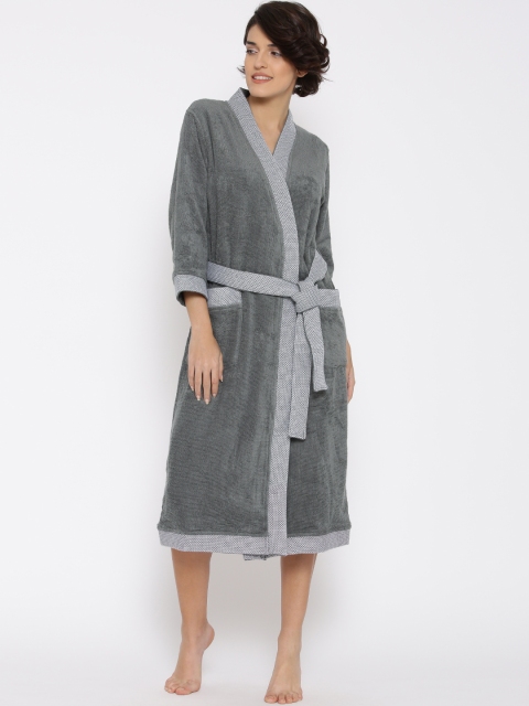 

SPACES Unisex Grey Bathrobe 1029057