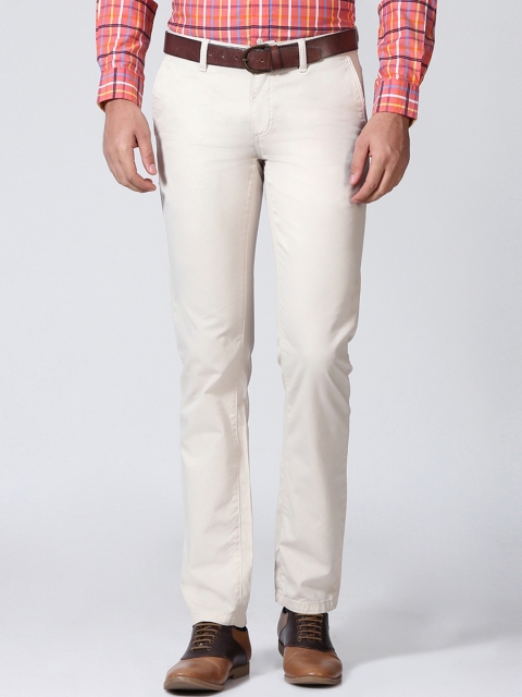 

Allen Solly Off-White Smart Fit Semiformal Trousers