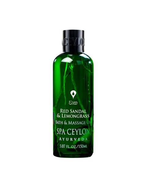 

SPA CEYLON Red Sandal & Lemongrass Message & Bath Oil - 150 ml, Transparent