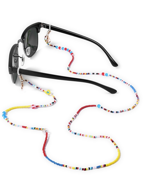 

ToniQ Women Multicolored Beaded Mask & Sunglass Chain, Multi