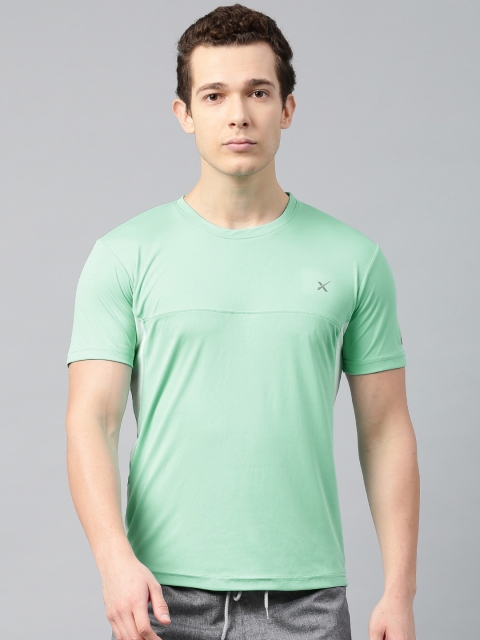 

HRX Active by Hrithik Roshan Men Sea Green Solid RAPID-DRY T-Shirt