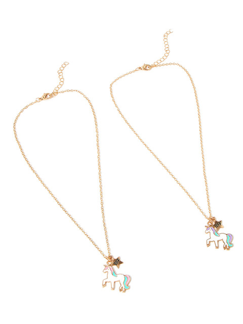 

Accessorize Girls Set of 2 Gold-Plated Chains, Multi