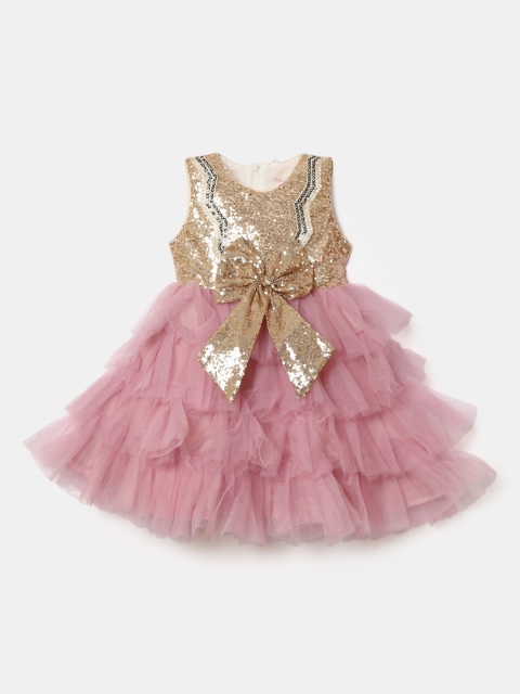 

Hopscotch Pink Embellished Dress