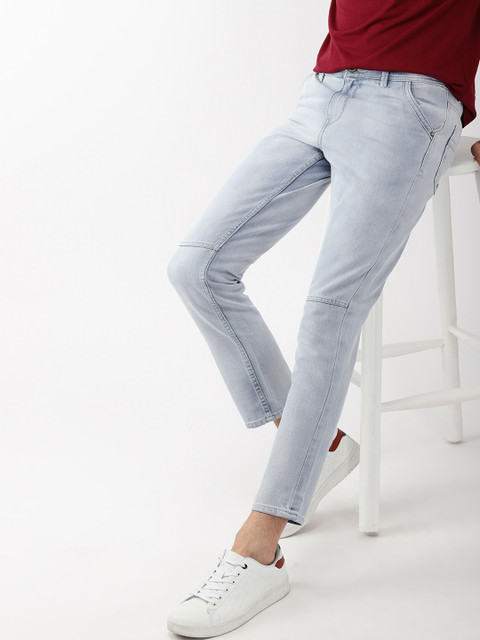 

Mast & Harbour Men Blue Slim Fit Mid-Rise Clean Look Jeans