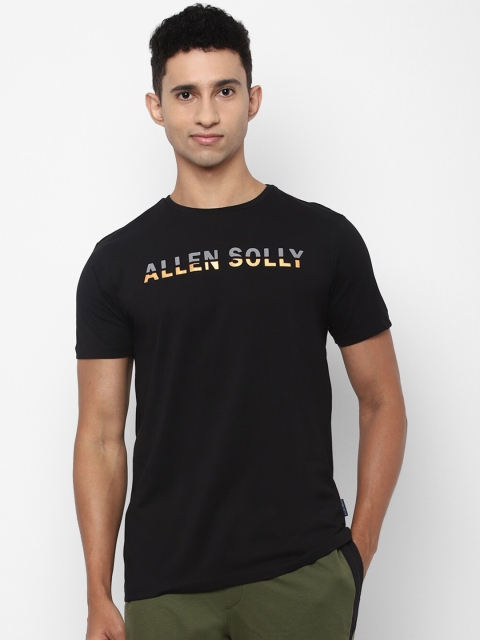 

Allen Solly Men Black Typography Printed T-shirt