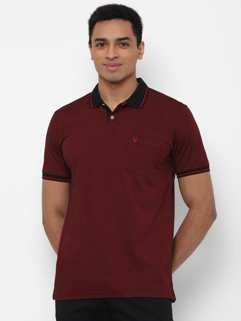 

Allen Solly Men Maroon Polo Collar T-shirt
