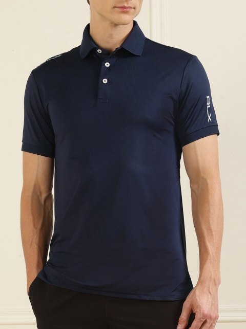 

Polo Ralph Lauren Men Navy Blue Polo Collar T-shirt