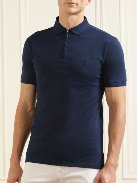 

Polo Ralph Lauren Men Navy Blue Polo Collar T-shirt