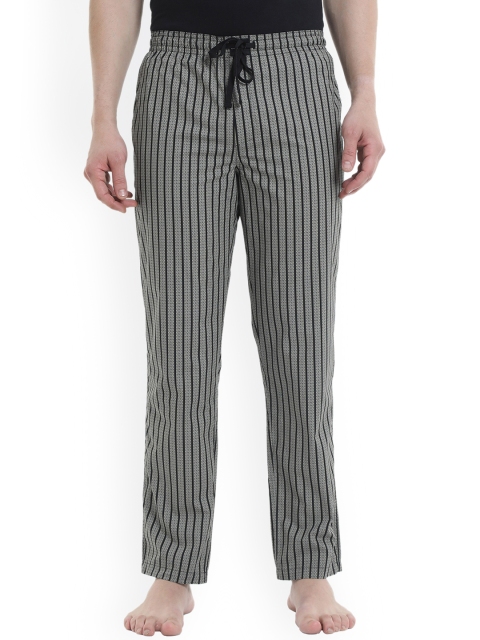 

DON VINO Black Striped Cotton Lounge Pants