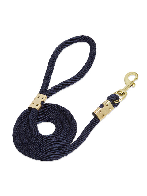 

thepawpstarco Navy Blue Self-Design Dog Leash