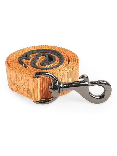 

thepawpstarco Orange Solid Pet Leashes
