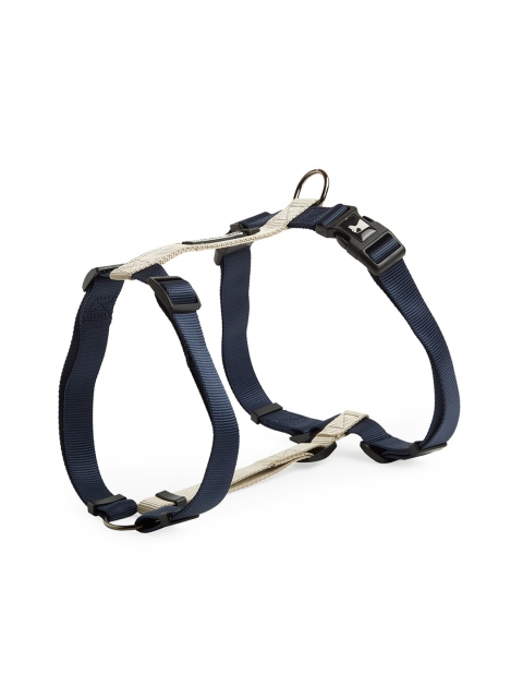 

thepawpstarco Dogs Navy Blue & Beige Solid Harness