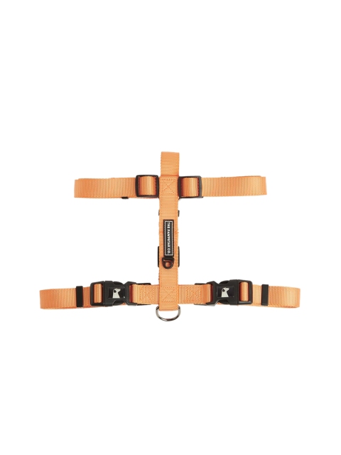 

thepawpstarco Orange Solid Dog Harness