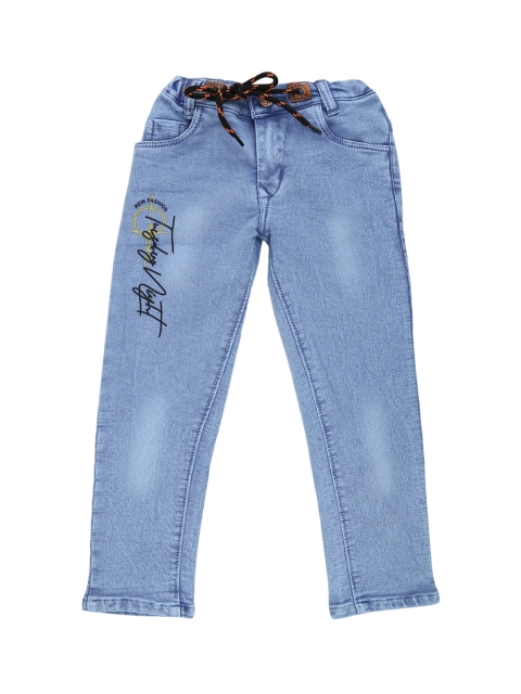 

V-Mart Boys Blue Classic Low Distress Heavy Fade Jeans