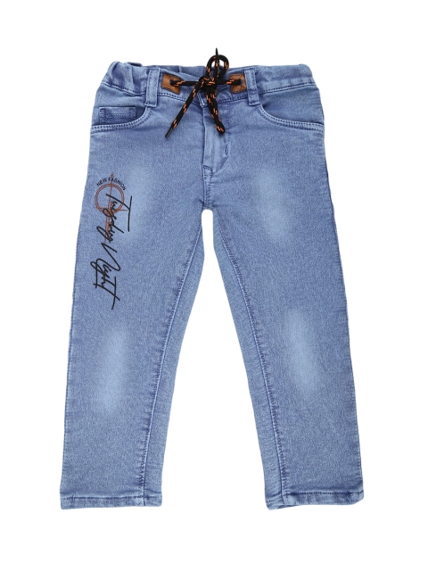 

V-Mart Boys Blue Classic Dobby Light Fade Jeans