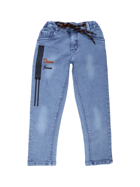 

V-Mart Boys Blue Classic Heavy Fade Printed Jeans