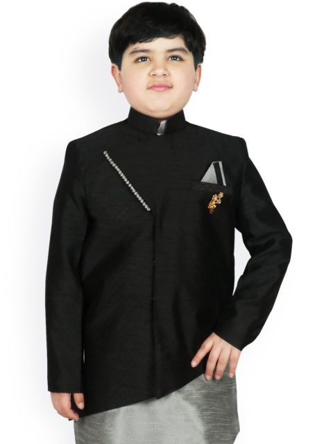 

SG YUVRAJ Boys Black Lightweight Ethnic Tailored Jacket